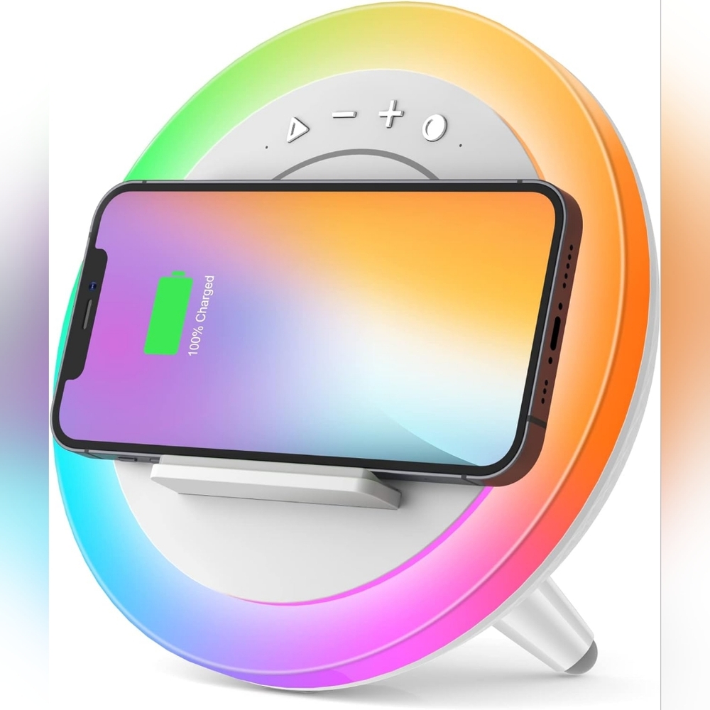 New Swarmir Bluetooth Speaker with Lights & Wireless Charging